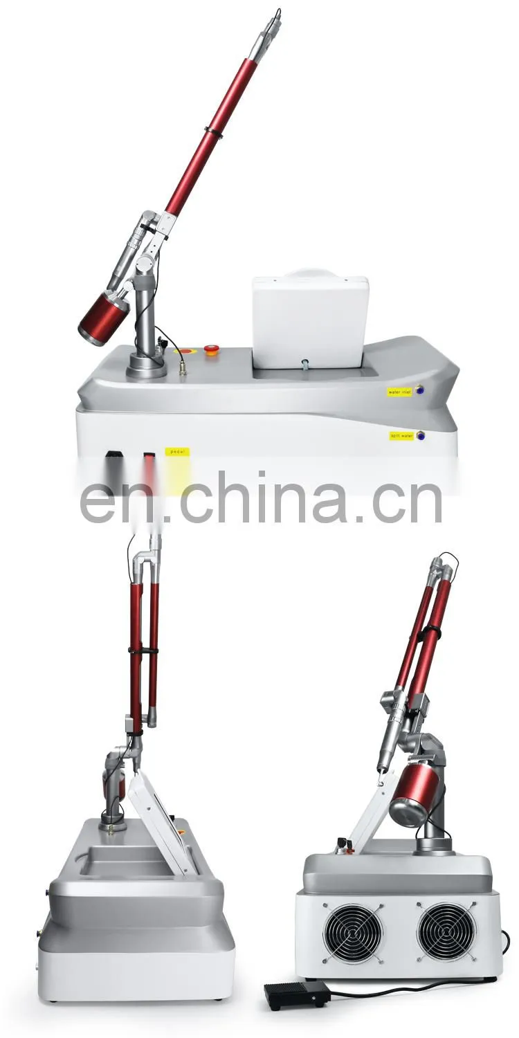 Picosecond 1064 nm 755nm 532nm Pico q switched Nd Yag Laser Pico Laser Tattoo Removal skin whitening remove freckle machine
