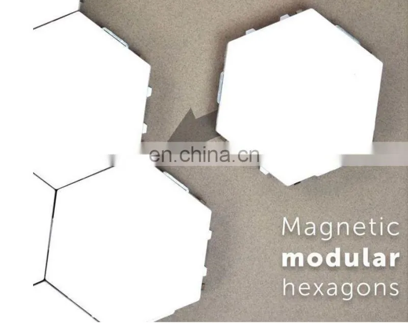 Modular DIY LED Hexagonal Quantum Magnetic Wall Light