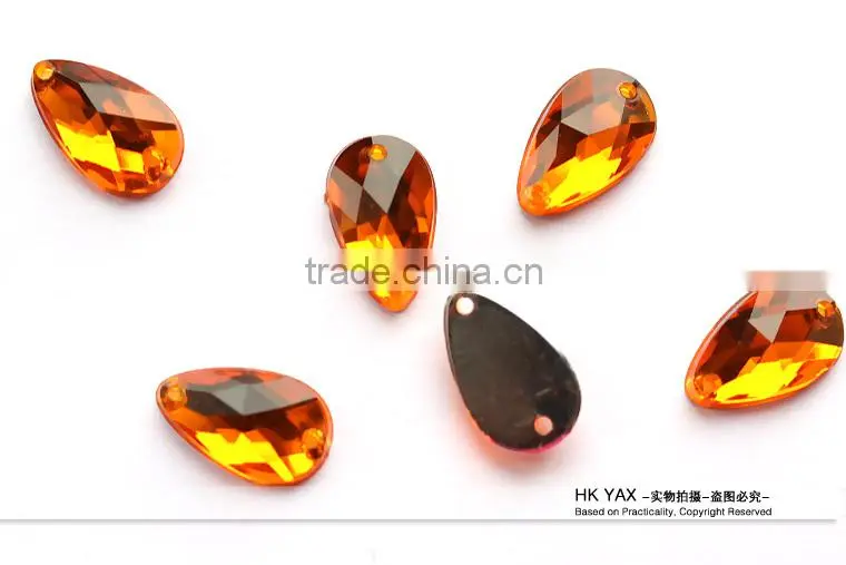 0305L Teardrop acrylic rhinestone flat back,acrylic flat back rhinestone,flat back acrylic rhinestone