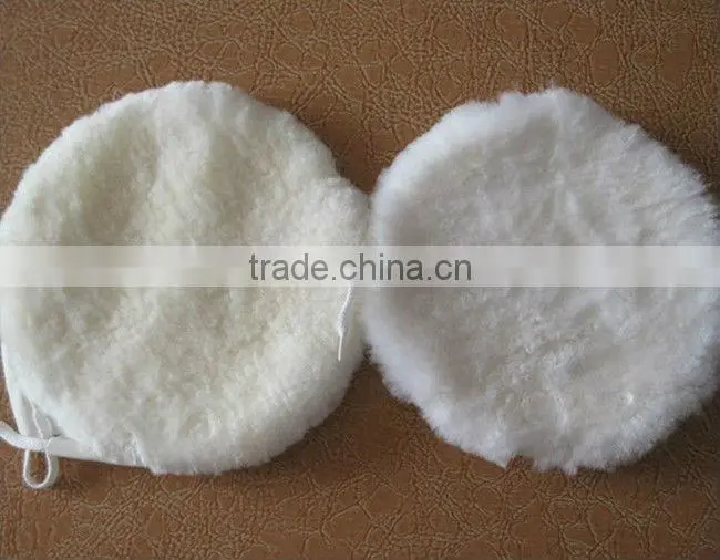 Sheep wool stainless car care product buffing pad