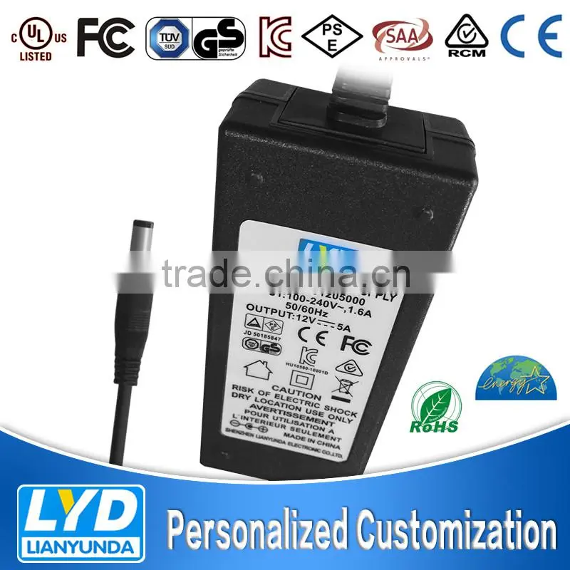 PSE CE GS approval adapter best quality Switching power supply 24V 2.5a 60w