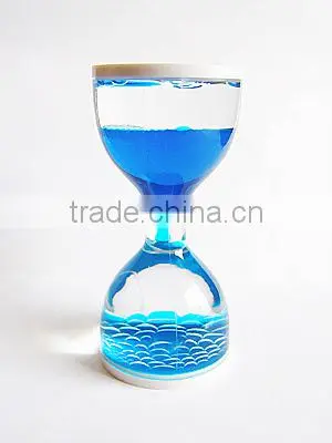 tooth shaped sand timer keychain