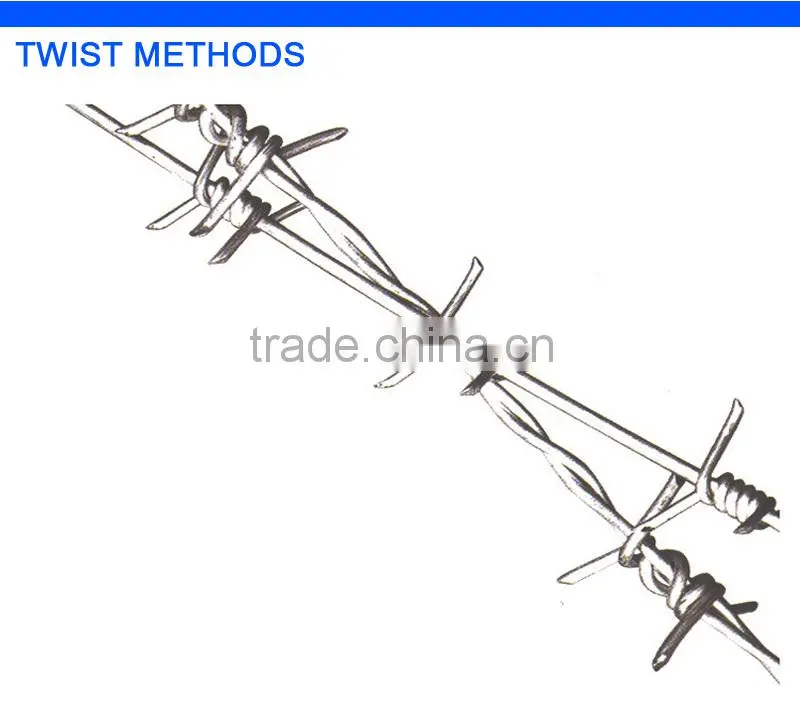 protection hot dip 14 gauge galvanized barbed wire