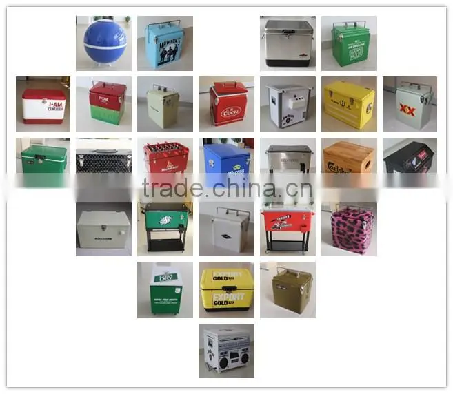 13lt Classic metal beverage soft stacker for promotion