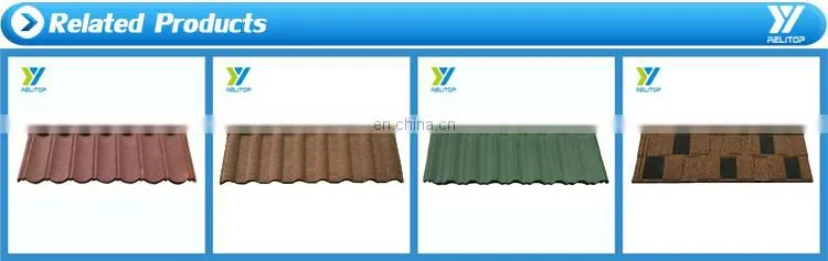 Made From China 0.5 Mm Thick Aluminum Zinc Roofing Sheet High Quality Metal Stone Coated Roof Tile