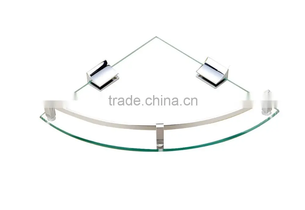 Wesda High Quality Tempered Wall Bathroom Glass Shelves C004