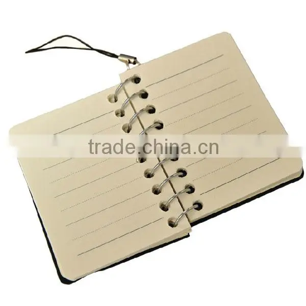eco-friendly high qulaity mini notebook Multicolor cover key portable spiral notebook