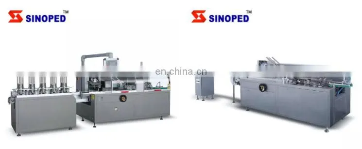 High class automatic vertical carton packing machine Vertical Automatic Round Bottle Small Box Packing Machine Cartoning Machine