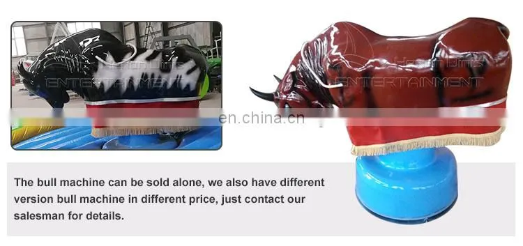 Fun fair rides adult outdoor games fiberglass mechanical rodeo bull ride for sale
