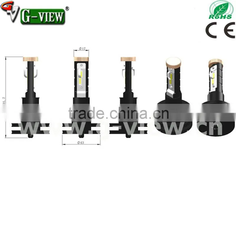 canbus headlight h4 hi/lo beam 4500lm automotive led light 9005 9006