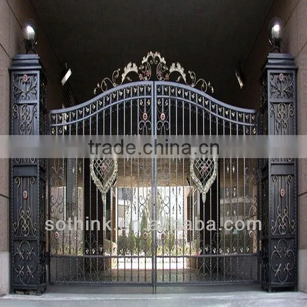 Iron sliding door gate