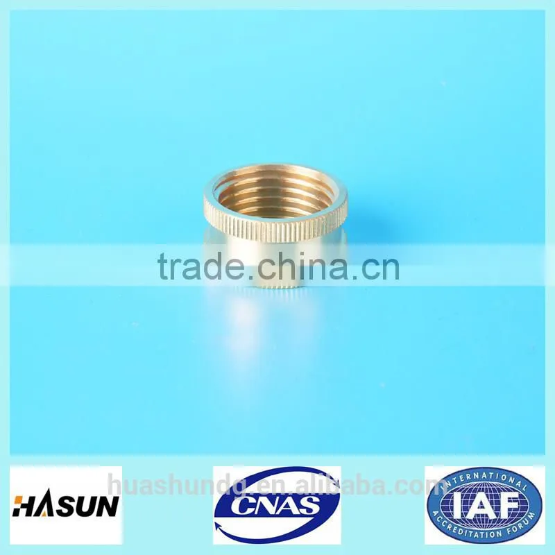 2015 the best selling precision brass round knurled nut,brass flat nut