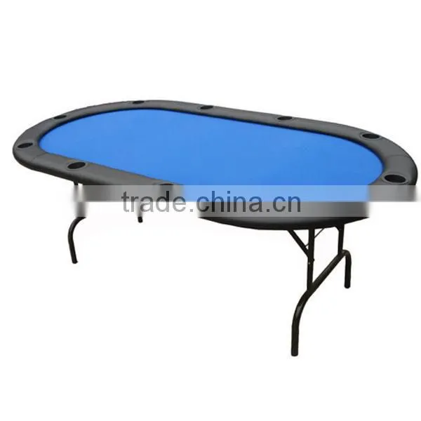 Deluxe poker table with iron leg/7ft Texas poker table dimension