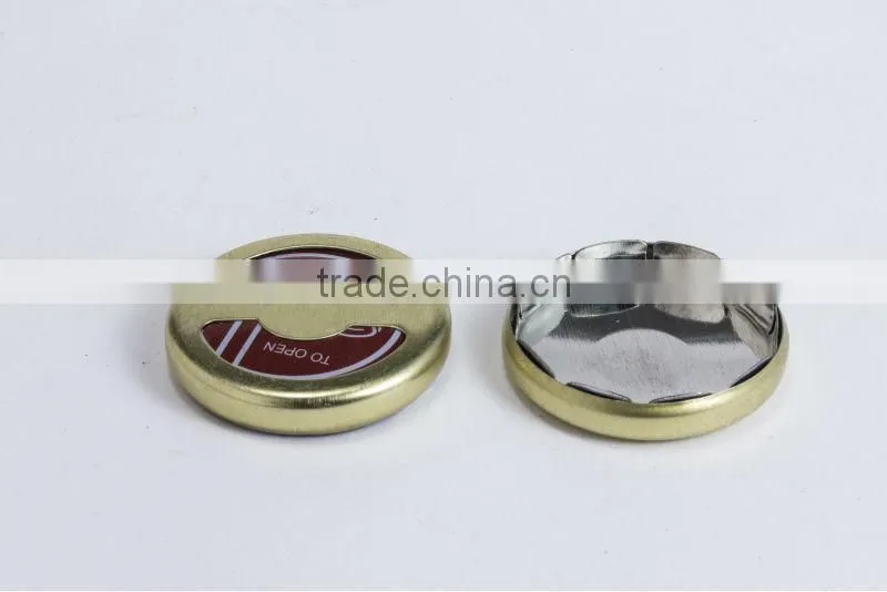 hot sale 32mm metal screw cap with pressure
