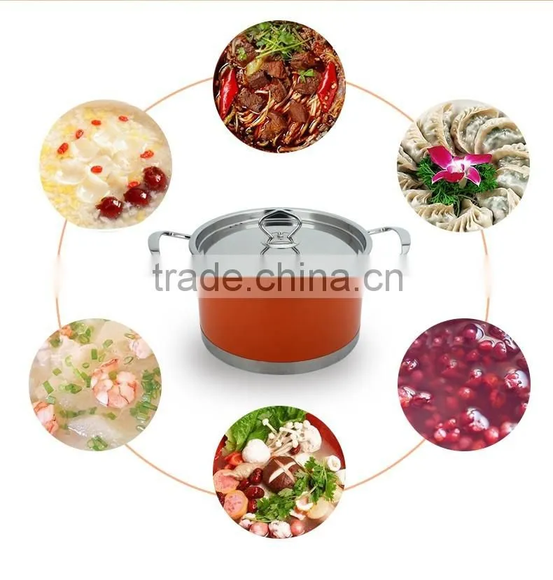 fashion colorful induction cookware set die cast korea cast