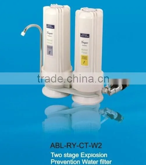 single explosion prevention counter top household water filter