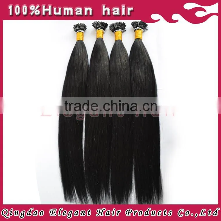 human hair 100% unprocessed human hair extension 1g/strand