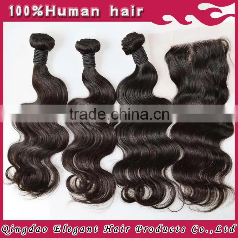 Alibaba top quality remy lace front closure with baby hair