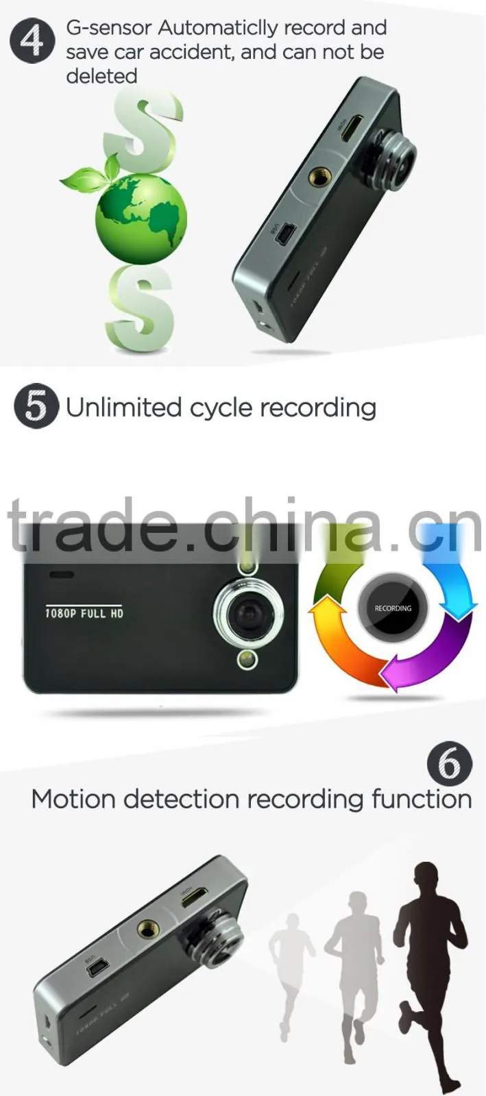 1080p manual car camera hd dvr,2.7 inch night vision car dvr camera,car camera recorder