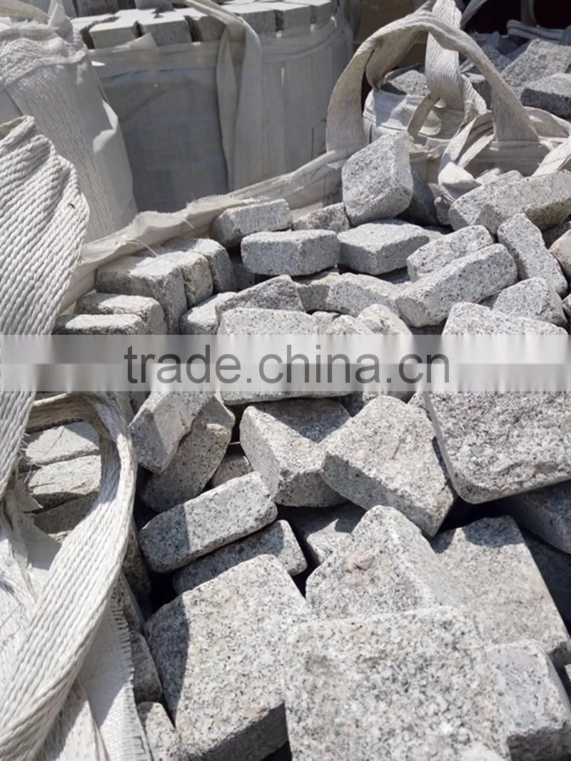 Tumbled Cheap Grey Granite Cubes Paving Stones for Sale