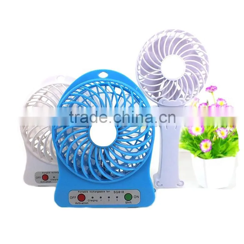 Funny style Easy Carry Pocket Mini Powerful 3 hight speed fan for Family Travelling