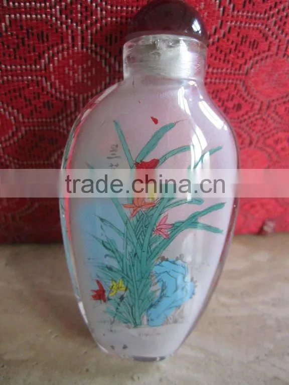 Chinese Traditional snuff box c/w Plum blossom cymbidum bambooand chrysantheum