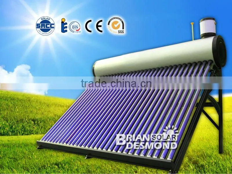 Best Quality 300 liter Compact Evacuated Tube Solar Water Heater
