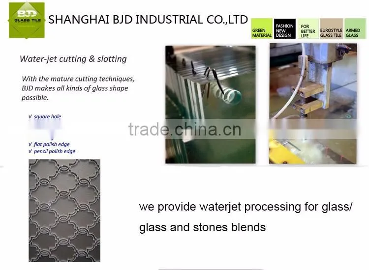 accurate water jet glass cutting Stone texture color tile mix