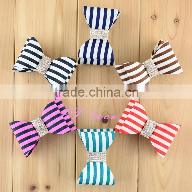 Navy /White butterfly accessories- pale hair bow- large hair bow - holiday hair bow decorate