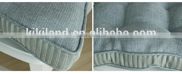 Square Fake Cotton Chair Pad Linen Blended Fabric Slow Rebound Chair Pad