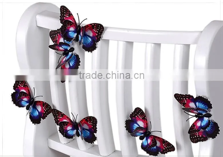 Spring Ornament 3D Purple decorative butterfly wall decor