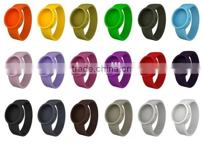 New fashion Mirror face O'Clock watch, candy color round silicone watch on Alibaba, delicate fancy mirror O'clcok watch