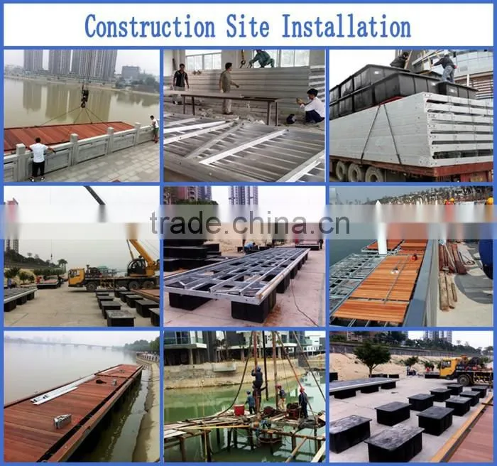 Plastic easy float pontoon boat