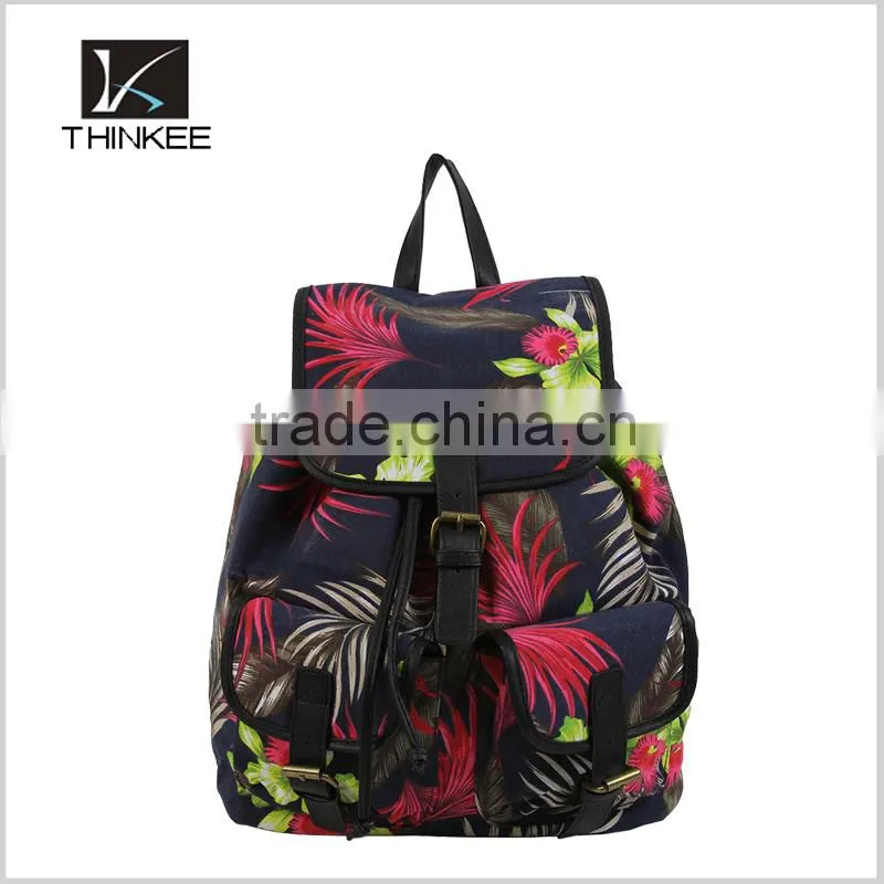 Girls drawstring bag 2016 new model hot sale fashion drawstring backpack bag