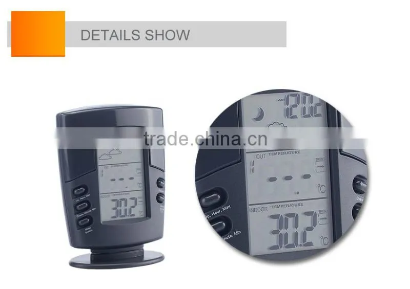 professional wireless 433mhz weather station paired max 4 sensors