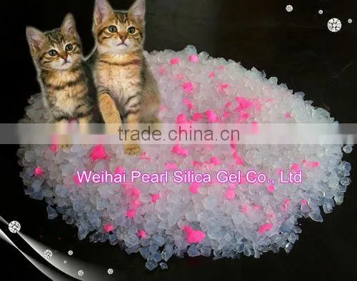 High adsorption, non-clumping silica gel crystal cat litter sand