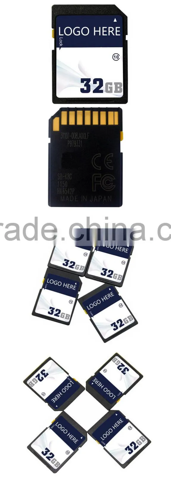 Customized oem wholesale price SD memory card 32gb class10 low price full price made in taiwan for camera