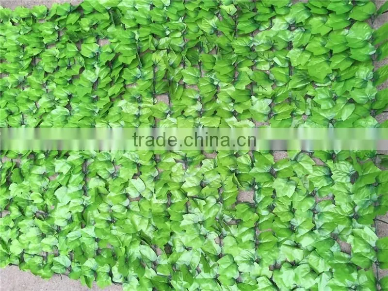 apple green faux Single Sided Privacy Fence Screen leaf hedge