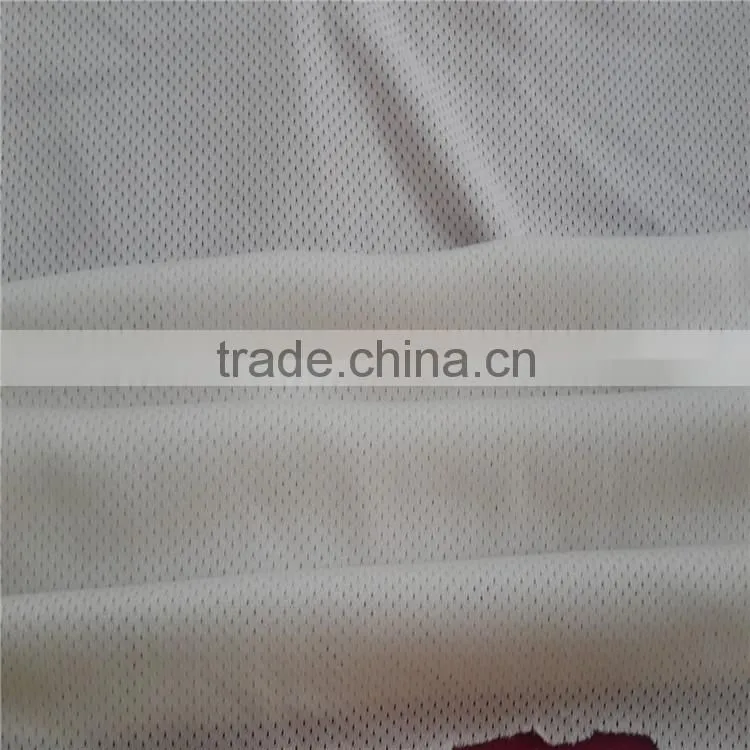 100%coolmax functonal tricot mesh fabric sportswear fabric