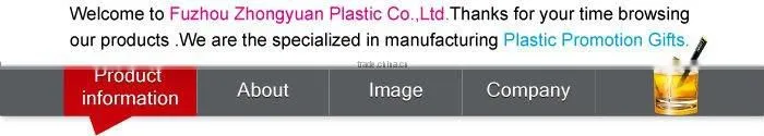 Revolving 3D ball plastic rod used in bar or restaurant available color, design logo