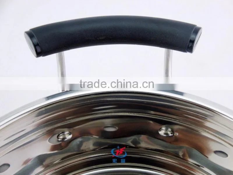 good quality stainless steel 3 tier food steamer cooker