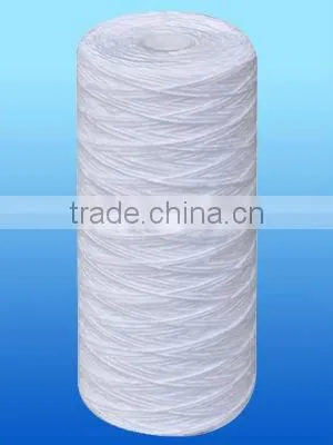 10inch slim pp yarn string wound water filter cartridge