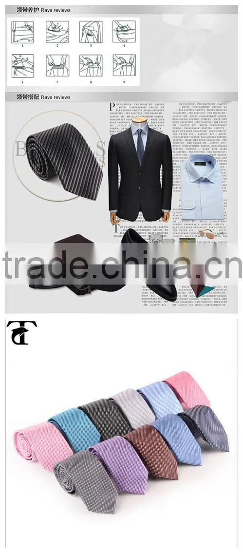 Men black business tie dot formal necktie from china