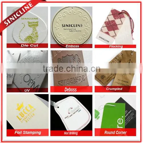 Sinicline Paper Jewelry Display Printed Necklace Hanging Card