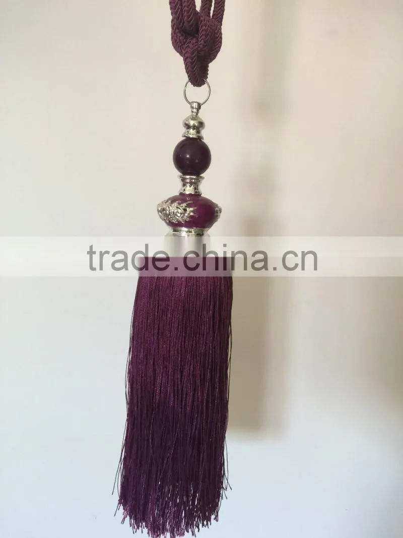 curtain fashion decorative cord tieback tassel