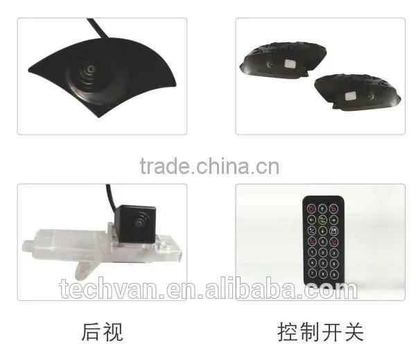 HD Full View 360 Degree Camera System With 4 Cameras