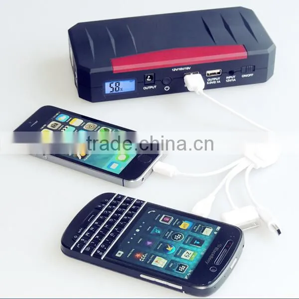 OEM battery ignition starter and auto jump starter with LED flash light Battery Charger