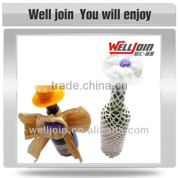 Promotional Cheap Plastic crochet bottle decoration
