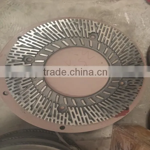 Paper industry refiner disc plate