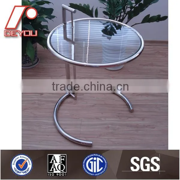 round glass top stainless steel coffee table CT-075